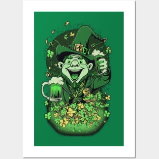 Saint Patrick's Day Leprechaun Posters and Art